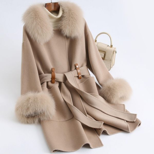 fur pudi women winter real fox fur coat jacket 2021 female lady over size wool blends parka trench cape z21172, Black
fur pudi women winter real fox fur coat jacket 2021 female lady over size wool blends parka trench cape z21172, Black