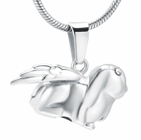 zzl081 angel wing rabbit stainless steel keepsake urn necklace with crystal eyes pet memorial jewelry for cremation ashes6215645, Silver
zzl081 angel wing rabbit stainless steel keepsake urn necklace with crystal eyes pet memorial jewelry for cremation ashes6215645, Silver