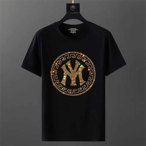 european station goods men's trendy short summer diamond half sleeve t-shirt social spirit guy bottom shirt, White;black
european station goods men's trendy short summer diamond half sleeve t-shirt social spirit guy bottom shirt, White;black