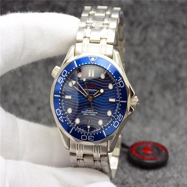 om automatic mechanical 42mm mens watches watch black blue dial with stainless steel bracelet rotatable bezel203k, Slivery;brown
om automatic mechanical 42mm mens watches watch black blue dial with stainless steel bracelet rotatable bezel203k, Slivery;brown