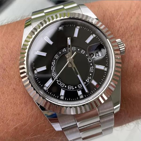 luxury 41mm men's watch stainless steel folding buckle original bracelet automatic rotating bump groove bezel sapphire glass 232y, Slivery;brown
luxury 41mm men's watch stainless steel folding buckle original bracelet automatic rotating bump groove bezel sapphire glass 232y, Slivery;brown
