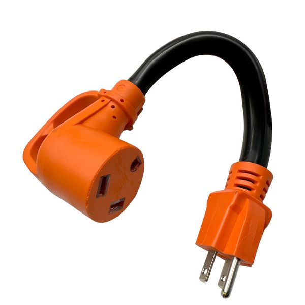 

plug power cord 30A to 15A RV adapter, TT-30P to 5-15R,Yacht power cord Wholesale converter plug light string