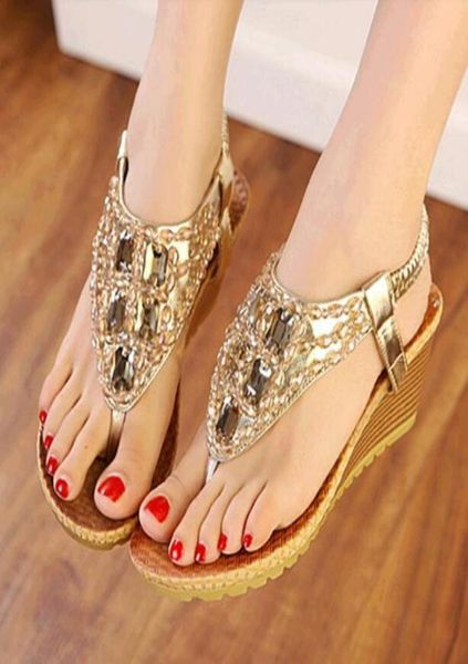 plus size women flip flops bohemian summer sandals shoes silver gold shiny luxury gem beading lowheeled wedge sandals epacket 7325079, Black
plus size women flip flops bohemian summer sandals shoes silver gold shiny luxury gem beading lowheeled wedge sandals epacket 7325079, Black