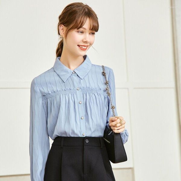women's blouses elegant spring autumn women fashion blouse sweet floral shirt long sleeve blue ruffles lady loose office blusas top, White
women's blouses elegant spring autumn women fashion blouse sweet floral shirt long sleeve blue ruffles lady loose office blusas top, White