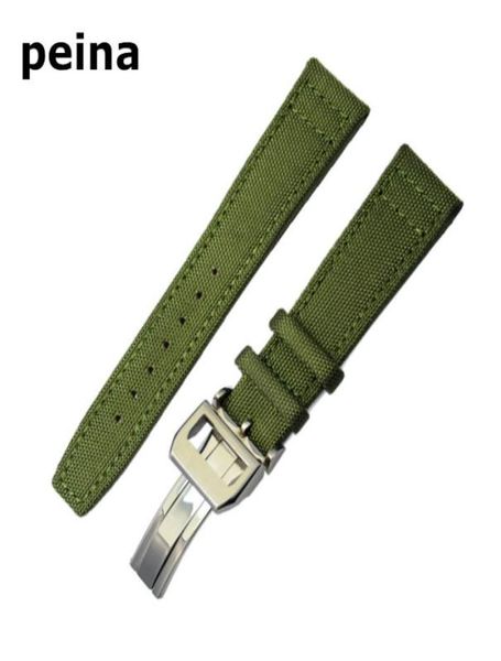20mm new blackgreen nylon and leather watch band strap for iwc watches7069677, Black;brown
20mm new blackgreen nylon and leather watch band strap for iwc watches7069677, Black;brown