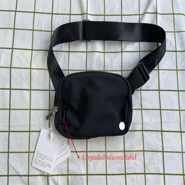 lu belt bag outdoor bags women men waist bag upgraded silicone lable gym elastic adjustable strap zipper fanny pack black color2601
lu belt bag outdoor bags women men waist bag upgraded silicone lable gym elastic adjustable strap zipper fanny pack black color2601