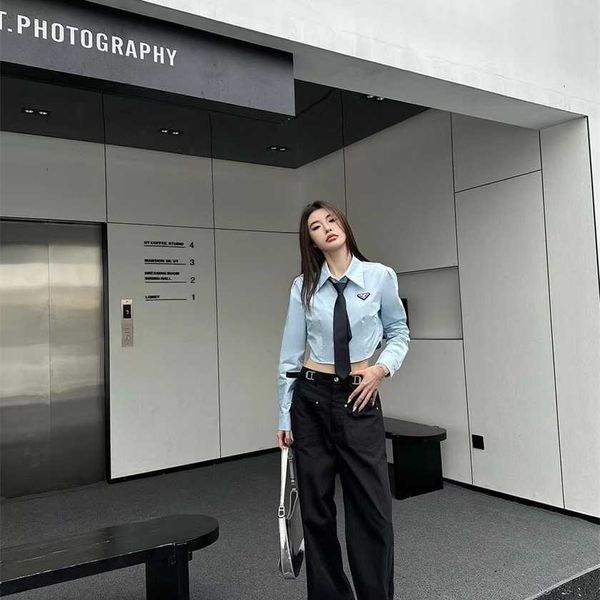 26% off family early spring new chest inverted triangle sign with long sleeve short fashion casual versatile shirt and tie, White
26% off family early spring new chest inverted triangle sign with long sleeve short fashion casual versatile shirt and tie, White