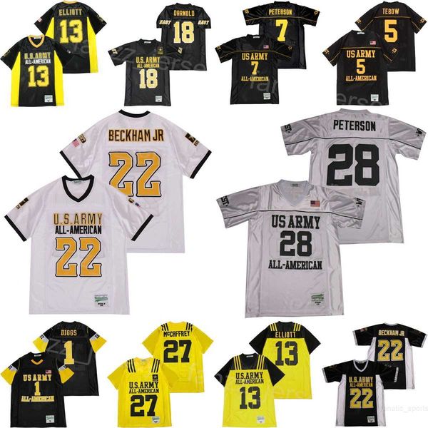 movie football us army 7 patrick peterson jersey all american 22 odell jr 1 stefon diggs 5 tim tebow 13 ezekiel elliott 18 sam darnold 27 ch, Black
movie football us army 7 patrick peterson jersey all american 22 odell jr 1 stefon diggs 5 tim tebow 13 ezekiel elliott 18 sam darnold 27 ch, Black