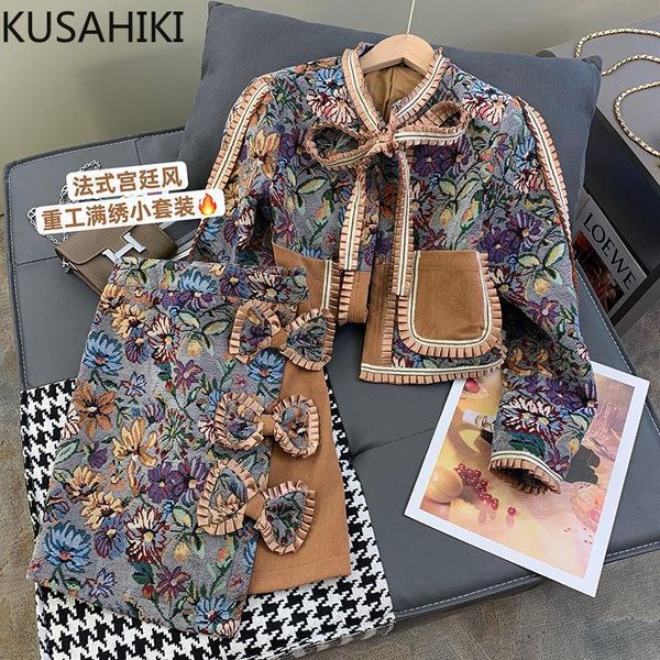 dress kusahiki vintage fashion 2 piece sets womens outfits bow tie long sleeve short outwear coat + high waist bwoknot mini skirt 2022, White
dress kusahiki vintage fashion 2 piece sets womens outfits bow tie long sleeve short outwear coat + high waist bwoknot mini skirt 2022, White
