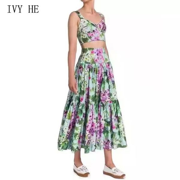 dress ivy he summer women's dress fashion runway 2022 bluebell print suspender cup poplin clothing holiday long dresses suit vestidos, White
dress ivy he summer women's dress fashion runway 2022 bluebell print suspender cup poplin clothing holiday long dresses suit vestidos, White