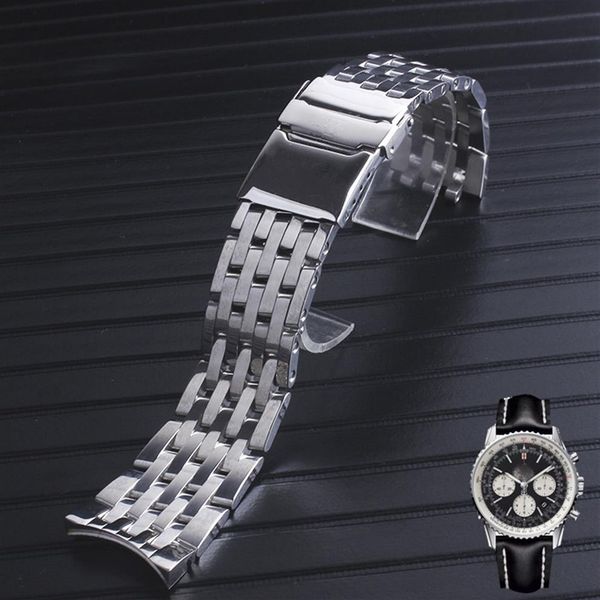 22mm 24mm cruved end solid stainless steel watch bracelet for breitling watch173h, Black;brown
22mm 24mm cruved end solid stainless steel watch bracelet for breitling watch173h, Black;brown
