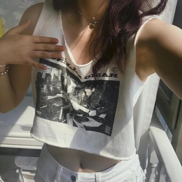 tanks vintage classic rock graphic crop women summer cropped cotton ribbed tee vests femme casual chic streetwear y2k 2021, Black;white
tanks vintage classic rock graphic crop women summer cropped cotton ribbed tee vests femme casual chic streetwear y2k 2021, Black;white