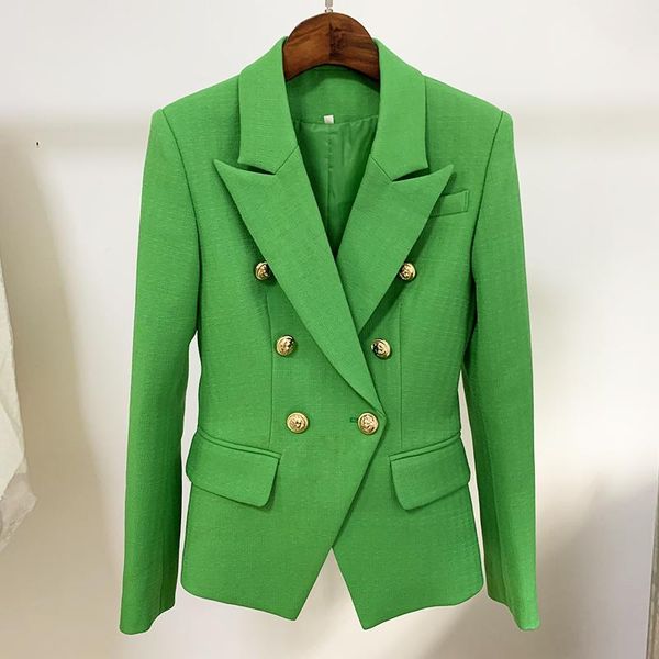 pants high street 2022 new fashion designer blazer women's classic lion buttons slim fitting textured blazer jacket, White
pants high street 2022 new fashion designer blazer women's classic lion buttons slim fitting textured blazer jacket, White