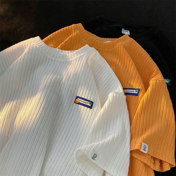 men's tshirts gmiixder summer knitted short sleeve tshirt letter print oversize tees trend versatile hong kong style patch design shirt, White;black
men's tshirts gmiixder summer knitted short sleeve tshirt letter print oversize tees trend versatile hong kong style patch design shirt, White;black