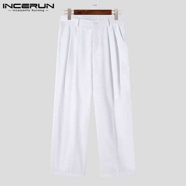 pants fashion casual men's trousers straight loose comeforable pantalons male slits solid allmatch wide leg pants s5xl 2022 incerun, Black
pants fashion casual men's trousers straight loose comeforable pantalons male slits solid allmatch wide leg pants s5xl 2022 incerun, Black