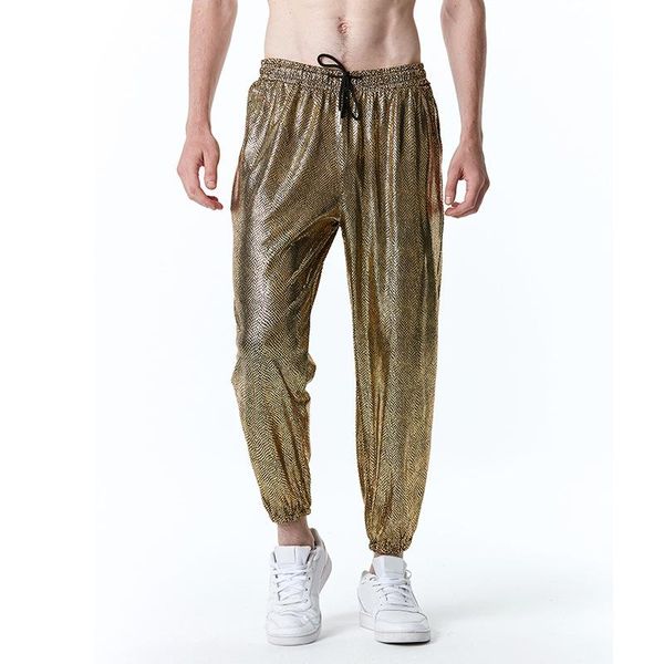 pants mens shiny snake pattern bronzing jogger sweatpants stylish hip hop streetwear casual pants men 70s disco stage singers costume, Black
pants mens shiny snake pattern bronzing jogger sweatpants stylish hip hop streetwear casual pants men 70s disco stage singers costume, Black