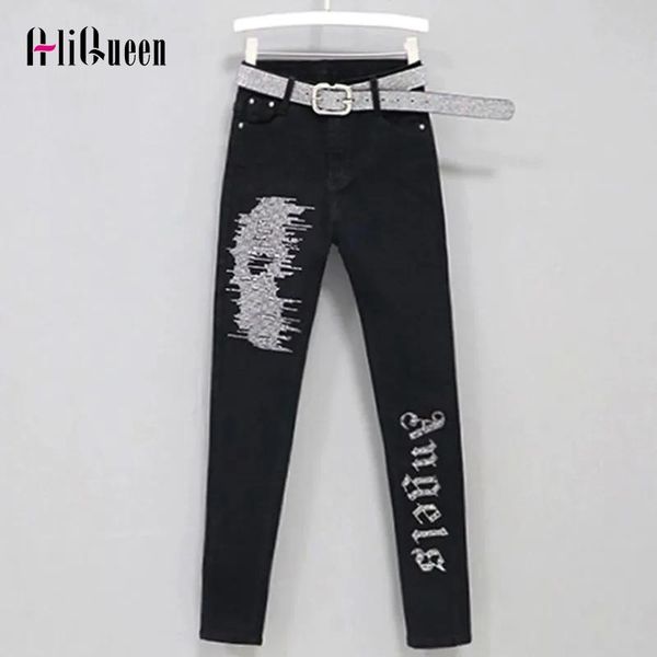 jeans high strecth vintage black lettlers diamonds denim pants slim high wasit pencil blue jeans for women streetwear trousers 2xl
jeans high strecth vintage black lettlers diamonds denim pants slim high wasit pencil blue jeans for women streetwear trousers 2xl