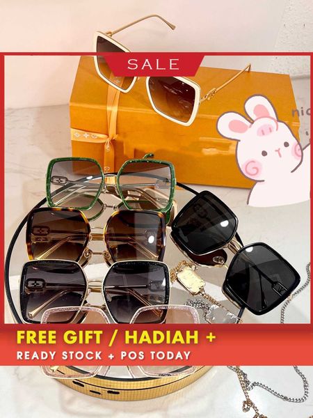 luxury designer vintage sunglasses uv400 chain original metal box for women with large face slimming and uv ristant z1774e, White;black
luxury designer vintage sunglasses uv400 chain original metal box for women with large face slimming and uv ristant z1774e, White;black