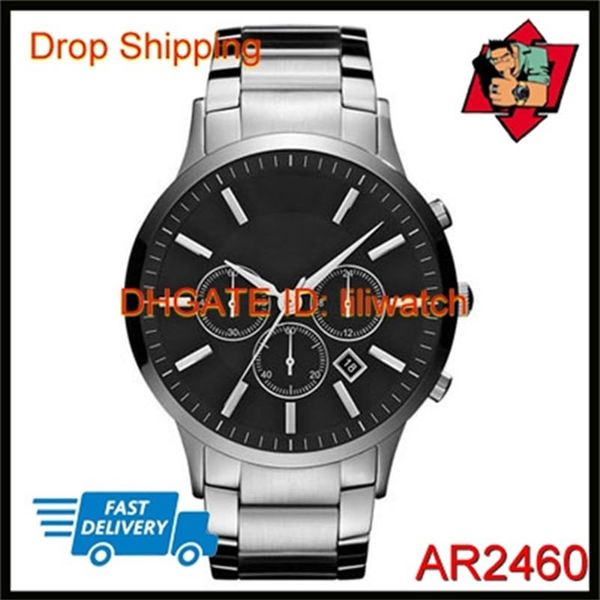 100% japan movement dropship men's watch chronograph brown black leather strap ar2460 ar2461 ar2462295b, Slivery;brown
100% japan movement dropship men's watch chronograph brown black leather strap ar2460 ar2461 ar2462295b, Slivery;brown