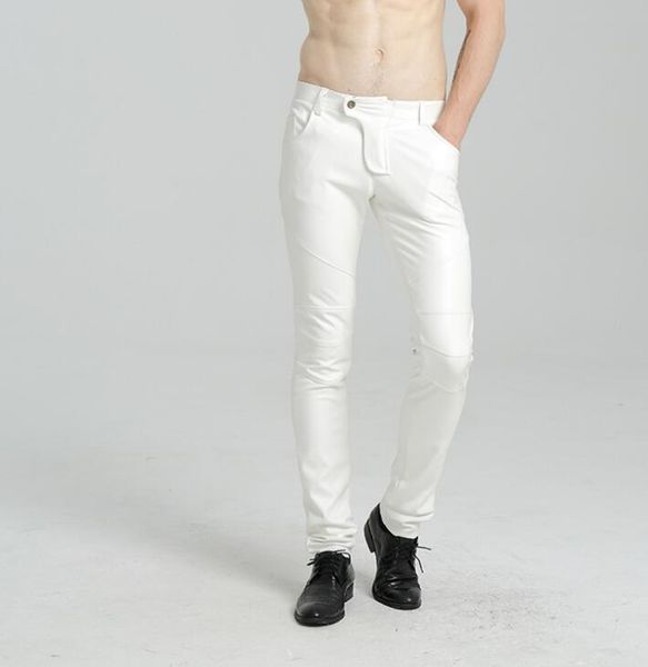 pants white thin slim fit plus velvet personality fashion motorcycle faux leather pants mens feet pants pu trousers men pantalon homme, Black
pants white thin slim fit plus velvet personality fashion motorcycle faux leather pants mens feet pants pu trousers men pantalon homme, Black