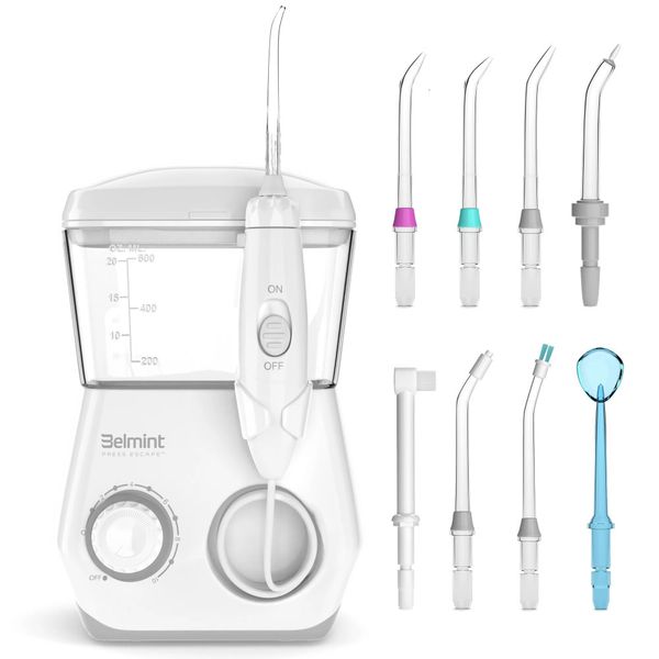 other oral hygiene water flosser irrigator with 10 adjustable jet pressures 600ml capacity and 8 multiuse tips 230421
other oral hygiene water flosser irrigator with 10 adjustable jet pressures 600ml capacity and 8 multiuse tips 230421