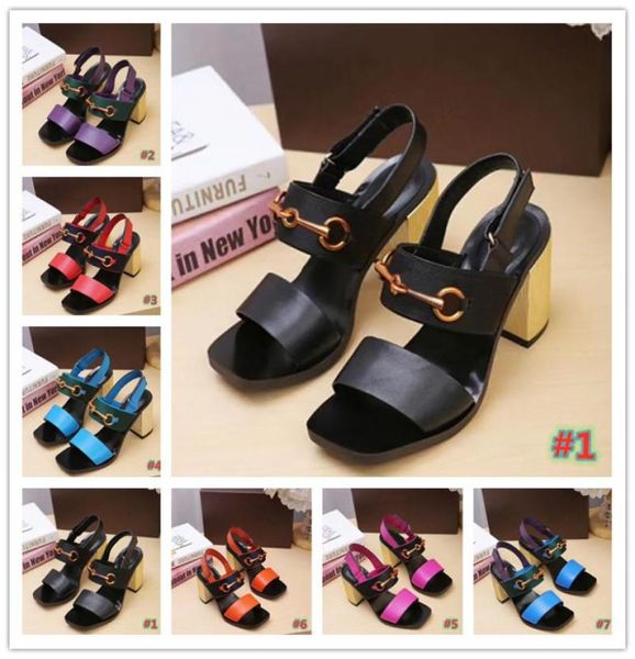 new luxury high heels leather sandal women designer sandals high heels summer sandals size 3541 with box7412695, Black
new luxury high heels leather sandal women designer sandals high heels summer sandals size 3541 with box7412695, Black