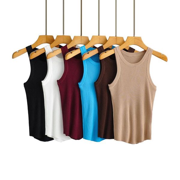 tanks 2022 new european and american fashion temperament women's solid color knitted round neck waistcoat slim girl vest, Black;white
tanks 2022 new european and american fashion temperament women's solid color knitted round neck waistcoat slim girl vest, Black;white