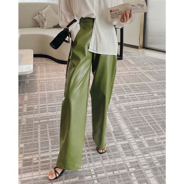 women's pants green faux pu leather woman y2k clothes wide leg pants za oem trousers casual cargo korean fashion vintage streetwear 230, Black;white
women's pants green faux pu leather woman y2k clothes wide leg pants za oem trousers casual cargo korean fashion vintage streetwear 230, Black;white