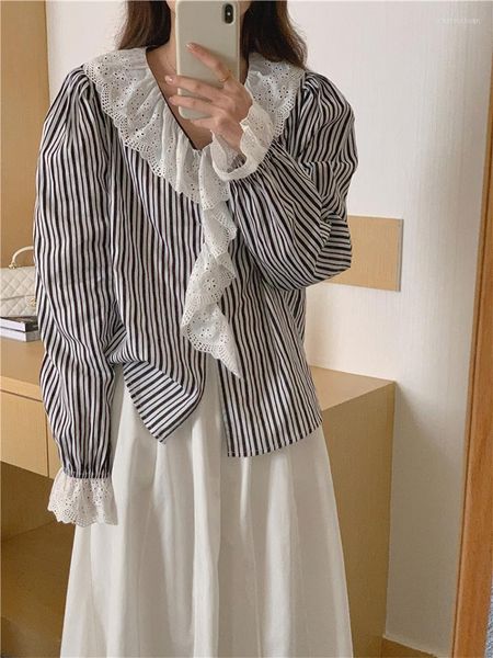 women's blouses contrast color striped design women shirt hollow out lace patchwork loose over-shirt office ladies v-neck clothes casua, White
women's blouses contrast color striped design women shirt hollow out lace patchwork loose over-shirt office ladies v-neck clothes casua, White