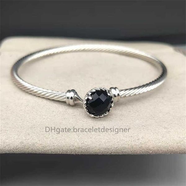 prong dy ins love bangle personality designer simple bracelets 18k copper gold setting cable series white women inlaid bracelet si233y, Black
prong dy ins love bangle personality designer simple bracelets 18k copper gold setting cable series white women inlaid bracelet si233y, Black