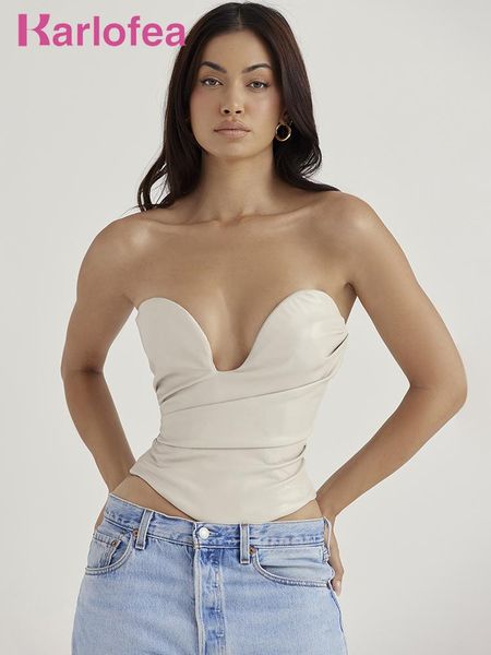 tanks karlofe new fall pu faux leather tanks crop chic wired busiter y2k streetwear outfits fashion woman blouses 2022 tube top, Black;white
tanks karlofe new fall pu faux leather tanks crop chic wired busiter y2k streetwear outfits fashion woman blouses 2022 tube top, Black;white