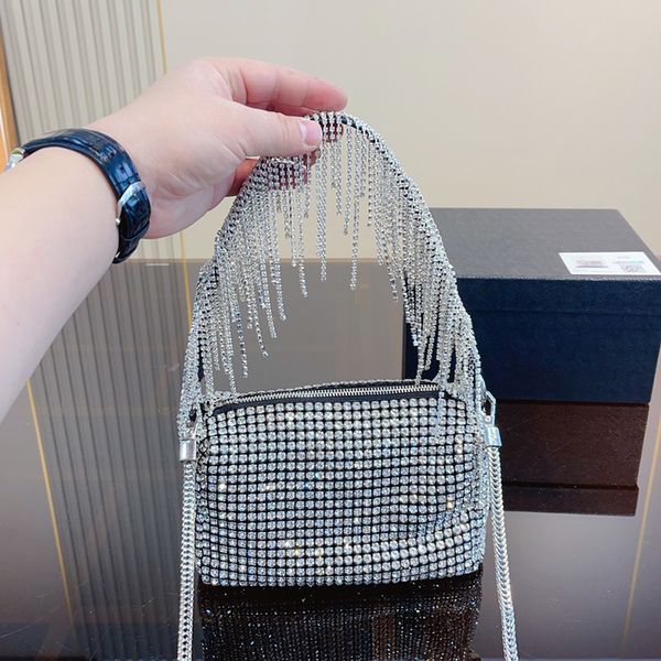 womens tassel rhinestone shoulder bags fortune cookie blingbling shimmer cosmetic case silver metal hardware crossbdoy glitter luxury design
womens tassel rhinestone shoulder bags fortune cookie blingbling shimmer cosmetic case silver metal hardware crossbdoy glitter luxury design