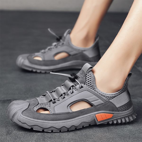 sandals summer mens outdoor shoes baotou hollowed out youth outside wear casual 230421, Black
sandals summer mens outdoor shoes baotou hollowed out youth outside wear casual 230421, Black