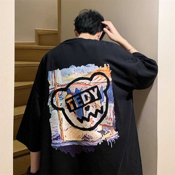 34% off street t-shirt men's trendy hip-hop american hiphop short sleeved design small and loose quarter sleeves, White;black
34% off street t-shirt men's trendy hip-hop american hiphop short sleeved design small and loose quarter sleeves, White;black