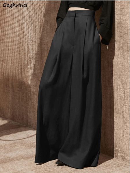 women's pants capris wide leg pants women full length high waist baggy casual solid minimalist pantalones de mujer thin elegant ropa vi, Black;white
women's pants capris wide leg pants women full length high waist baggy casual solid minimalist pantalones de mujer thin elegant ropa vi, Black;white