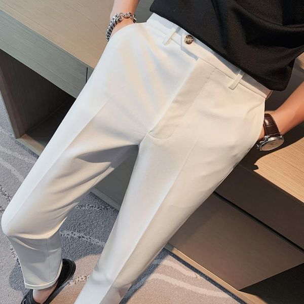 blazers pantalon homme spring new solid drape casual trousers men clothing 2022 slim fit business formal wear suit pants 36, White;black
blazers pantalon homme spring new solid drape casual trousers men clothing 2022 slim fit business formal wear suit pants 36, White;black