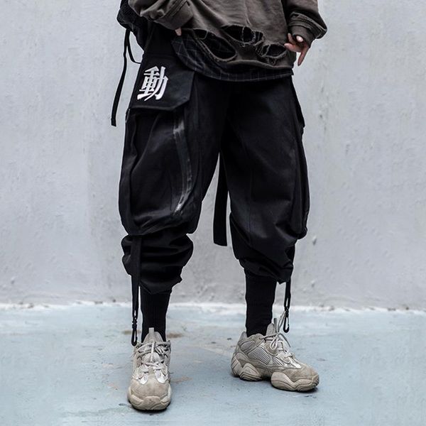 pants men ribbon elastic waist harem pants multi pocket high street joggers harajuku style loose hip hop trousers autumn techwear pant, Black
pants men ribbon elastic waist harem pants multi pocket high street joggers harajuku style loose hip hop trousers autumn techwear pant, Black