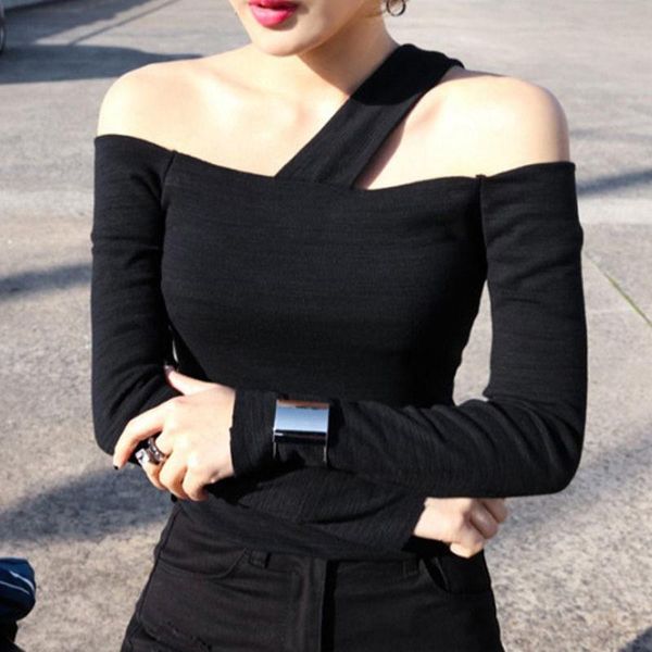 t-shirt straight neck off shoulder white long sleeve tshirt early autumn new pure cotton slim bottomed shirt women clothing
t-shirt straight neck off shoulder white long sleeve tshirt early autumn new pure cotton slim bottomed shirt women clothing