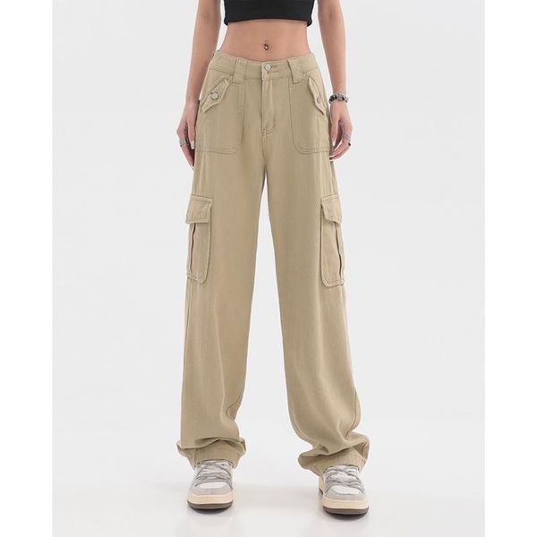 jeans women's khaki cargo jeans vintage street high waist straight pants casual fashion wide leg baggy ladies denim trouser summer, Blue
jeans women's khaki cargo jeans vintage street high waist straight pants casual fashion wide leg baggy ladies denim trouser summer, Blue