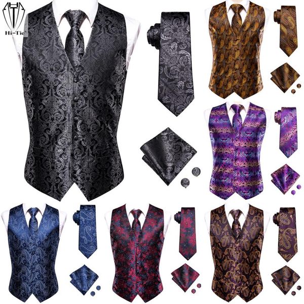 blazers hitie brand silk mens vests red blue green purple gold waistcoat tie hanky cufflinks set waist jacket for men wedding business, White;black
blazers hitie brand silk mens vests red blue green purple gold waistcoat tie hanky cufflinks set waist jacket for men wedding business, White;black