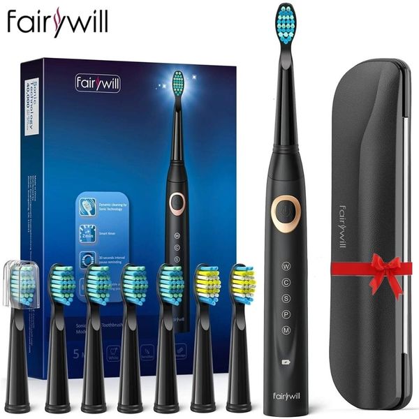toothbrush fairywill electric sonic waterproof 5 modes usb charge rechargeable 8 brushes replacement heads gift 230421
toothbrush fairywill electric sonic waterproof 5 modes usb charge rechargeable 8 brushes replacement heads gift 230421