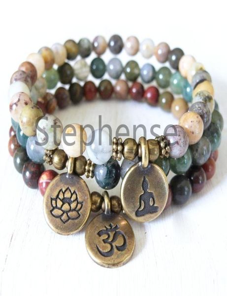 mg0672 picasso jasper ohm bracelet natural crzay agate mala beads bracelet new design moss agate lotus charm bracelet8731547, Black
mg0672 picasso jasper ohm bracelet natural crzay agate mala beads bracelet new design moss agate lotus charm bracelet8731547, Black