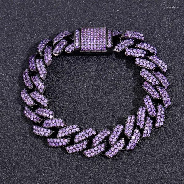 link bracelets iced out chains for men women 15mm black purple cuban cz stone bracelet hip hop jewelry254u
link bracelets iced out chains for men women 15mm black purple cuban cz stone bracelet hip hop jewelry254u