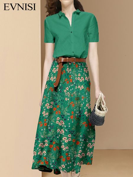two piece dress evnisi summer women two piece outfit print chiffon short sleeve blouse sashe skirt set woman casual 2 piece sets suit 230422, White
two piece dress evnisi summer women two piece outfit print chiffon short sleeve blouse sashe skirt set woman casual 2 piece sets suit 230422, White