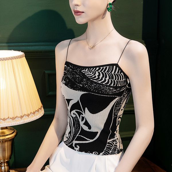 women's tanks camis 5104 black printed crop backless slim short sleeveless off shoulder vintage summer s tight 230422, White
women's tanks camis 5104 black printed crop backless slim short sleeveless off shoulder vintage summer s tight 230422, White