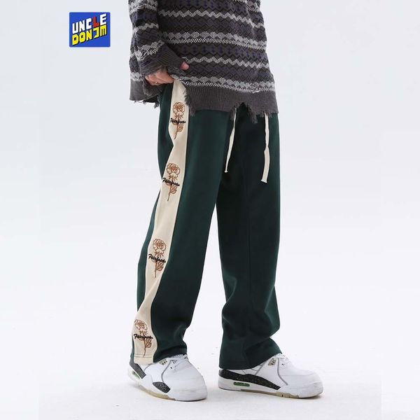pants side flower embroidery sweat pants streetwear joggers men vintage track pants men, Black
pants side flower embroidery sweat pants streetwear joggers men vintage track pants men, Black