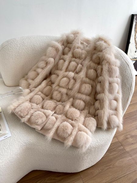 fur real fox fur coat women 2022 autumn winter knitted cardigan jacket blended thick warm oneck new fashion streetwear, Black
fur real fox fur coat women 2022 autumn winter knitted cardigan jacket blended thick warm oneck new fashion streetwear, Black