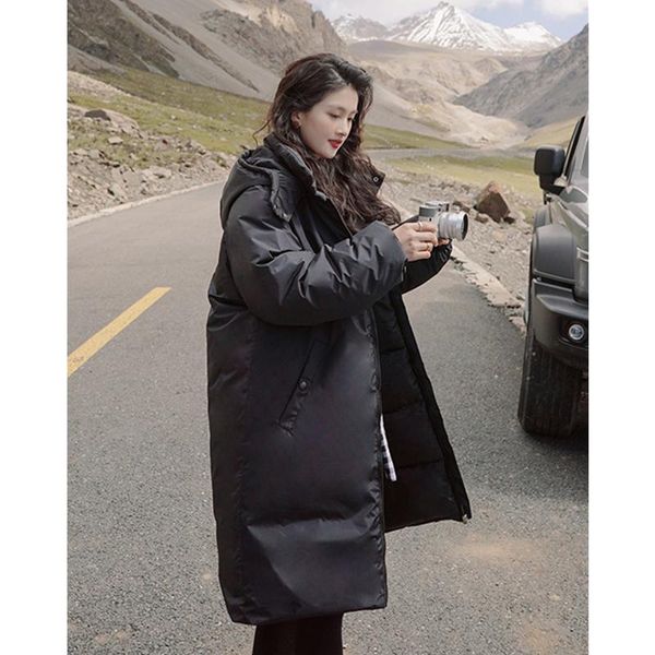 leather women's clothing black warm down korean casual baggy hooded straight coat fashion medium and long puffer padded outwear winter
leather women's clothing black warm down korean casual baggy hooded straight coat fashion medium and long puffer padded outwear winter
