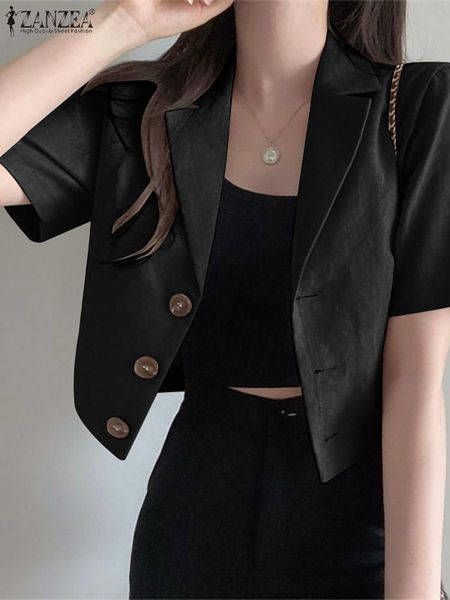 pants women casual short sleeve outwear zanzea summer thin blazer 2022 fashion lapel short office lady cotton baggy suit oversize, White
pants women casual short sleeve outwear zanzea summer thin blazer 2022 fashion lapel short office lady cotton baggy suit oversize, White