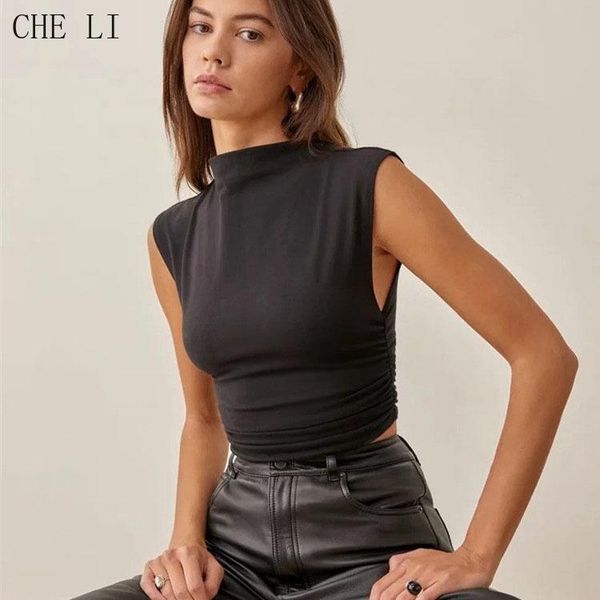 tanks street fashion casual bm style half turtleneck sleeveless pleated comfortable casual vest solid color inner wear for women, Black;white
tanks street fashion casual bm style half turtleneck sleeveless pleated comfortable casual vest solid color inner wear for women, Black;white